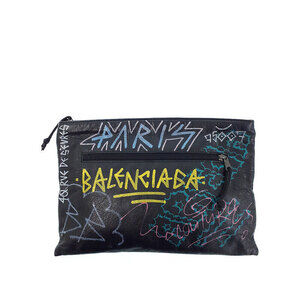 Balenciaga Graffiti Explorer Clutch Bag
